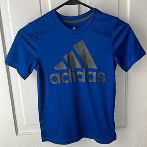 Adidas blue climalite tee